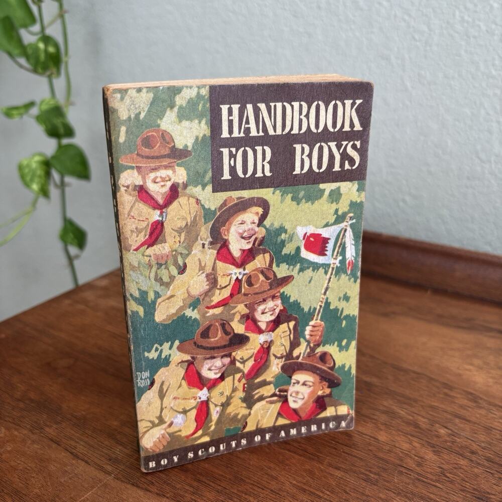 Vintage 1948 BSA Handbook for Boys 5th Edition 1st Printing Boy Scout America